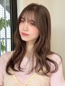 ローネス ギンザ(LONESS ginza) レイヤーカット/姫カットレイヤー/マロンベージュ/くすみカラー