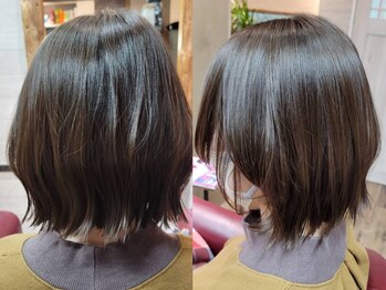 リノ(Lino.)の写真/【西淀川区/福駅徒歩1分】経験豊富なスタイリストによる再現性の高いカットが魅力♪自宅でのセットも楽に◎