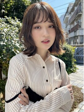 ヴェイン 渋谷(vain) レイヤーボブ　フェイスレイヤー　韓国　イルミナカラー　ボブ