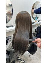 ミラ 銀座(MILA)&nbsp;縮毛矯正×オリーブカラー