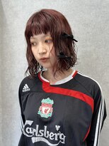 デイジー(Daisy)&nbsp;暖色カラー/ダブルカラー/ブリーチなしカラー/カシスレッド