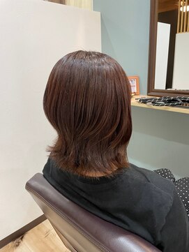 サニー あま店(Sunny) 赤みカラー外はねレイヤー