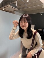 アム(amu)&nbsp;グレージュ/ラベンダーグレージュ/暗髪/黒髪/透明感カラー