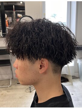 ライズ 渋谷店(RISE) 刈り上げセンターパートサマーツイストスパイラルパーマ