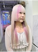 【ホワイト×ペールピンク／デザインカラー】