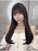 うる艶美髪ストレート×ショコラグレージュ