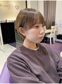 顔まわりカット　マッシュショート　京都美容室　進詩織