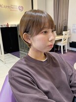 ハピネス 河原町店(Happiness)&nbsp;顔まわりカット　マッシュショート　京都美容室　進詩織
