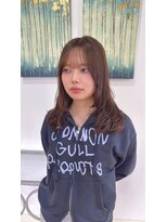 サラ 新宮店(SARA)&nbsp;レイヤースタイル/ミディアム/オリーブカラー