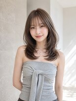 アディクト イースト 東陽町東口(addict EAST) レイヤーミディアム_ミルクティブラウンワンホンレイヤー