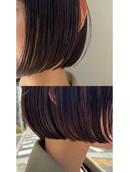 エルマ(L/MA)の写真/【ナチュラルな縮毛矯正】くせを綺麗に整えてうるおいのある自然な質感◎部分だけのオーダーストレートも◎