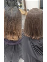 フェルン gekko二条店(FELN)&nbsp;高明度白髪染め+ハイライト