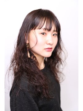 シアン 栄店(CYAN.) シースルーバング  大人ナチュラルウェーブ