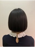 ボブスタイル☆肩にも襟にもぶつかりにくい長さにしました！
