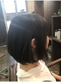 リバグラカットで収まりボブ