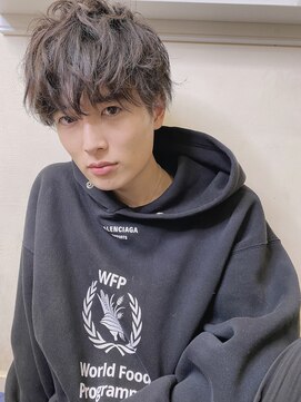 キャンバス バイ ネオリーブ 横浜西口(Canvas by neo.) メンズ王道マッシュミディアムスパイラルパーマ【横浜】