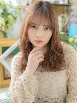 カバーヘア イヴ 戸頭店(COVER HAIR EVE) シースルー前髪ことりベージュ小顔ストカールa戸頭20代30代40代