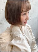 【EIGHT福岡 3月 片山智裕】艶感ベージュミニボブ