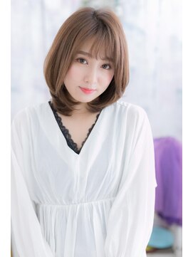 ミック ヘアアンドメイク アップ 駒込店(miq Hair&Make up) 伸ばしかけに◎ショコラアッシュ小顔ワンカールミニウルフc1