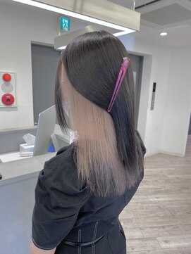 ルーブ トウキョウ(Loob. TOKYO) 韓国ミルクティーインナーカラー【夏カラー、池袋、韓国風】