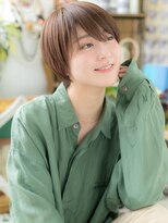 カバーヘアアンドスパ ブリス 浦和(COVER HAIR&SPA bliss)&nbsp;斜めバンググレージュカラー小顔ボブショートc5浦和20代30代40代