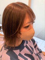 アズールサン 草加西口店(azule-sun)&nbsp;20代　外ハネボブ　サイドバング　ピンクベージュ