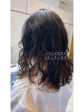 ヴァネッサ VANESSA くせ毛風パーマインナーカラーオレンジケアブリーチ×MIHO