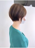小顔可愛い大人ショートボブ