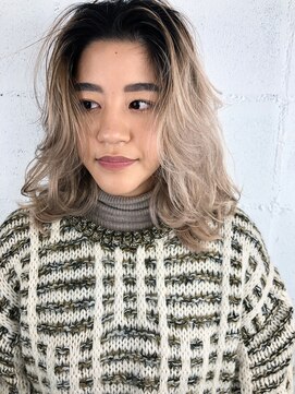 キジ(KIJI) バレイヤージュ　※ブリーチ詳細はブログまで