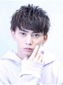 王道束感ひし形セットパーマツーブロックスーツ刈り上げ