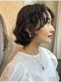 大人カジュアルなボブパーマstyle