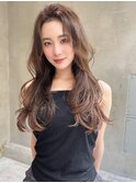 Aimee 町田   かきあげバング×ココアベージュ