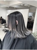 バレイヤージュ☆ホワイトシルバー