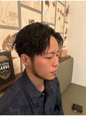 大人縦落ちメンズパーマ