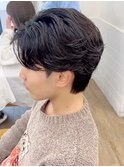 韓国マッシュセンターパート×フェザーパーマ　MEN’S HAIR