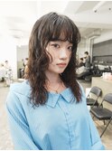 ケアパーマロングレイヤーカットロングパーマスパイラルパーマ