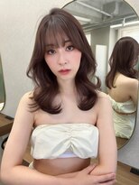 ボタン ハカタ(VOTAN hakata) 【ろみおStyle】ブラウンカラー/顔まわりカット/レイヤー