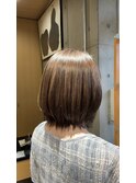 20代30代春色レイヤーボブ◎透明感アッシュ×くびれ小顔
