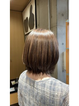 オーガニック ライフ 若葉 鶴ヶ島(organic+life) 20代30代夏色レイヤーボブ◎透明感アッシュ×くびれ小顔