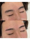 メンズアイブロウスタイリング