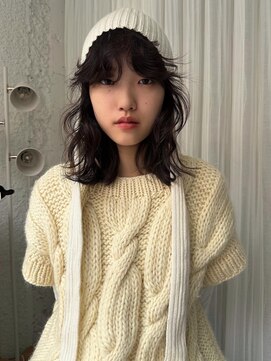 レター(LETTER) wave hair/dark brown