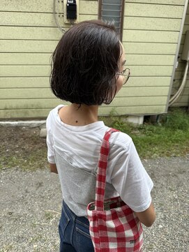 エヌヨンブンノイチ 茅ヶ崎(n1/4) 20代30代ミニボブレイヤー丸みボブ前髪ありボブ顔周りレイヤー