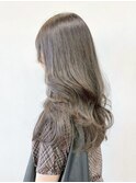 冬色カラーブリーチなしココアブラウン×レイヤーカット