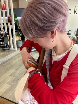 ブリックバイブレイス 千葉 千葉中央(brick by brace) 千葉駅/着物ヘア/大人ガーリー/ダークアッシュ/似合わせカット