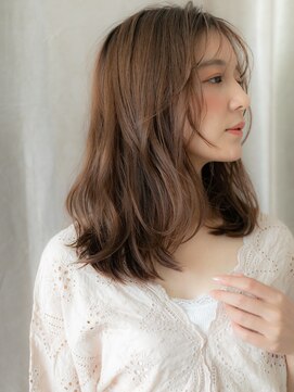 カバーヘア ブリス 北浦和(COVER HAIR bliss) ウォームブラウンエアリーミディアムくびれヘアZ北浦和20代30代