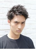 ツーブロックマッシュショートレイヤースパイキーショートヘア