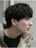 渋谷メンズパーマフェザーパーマシャドウパーマセンターパート