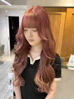 テトラ バイ ネオリーブ 横浜西口店(tetra by neolive)&nbsp;ピンクベージュ　ハイトーン　ブリーチ　ロング巻き髪　横浜★
