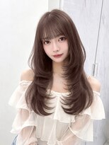 ミラク 町田(MIRAC) ミルクベージュ/韓国ヘア/レイヤーカット/顔周りカット/エクステ