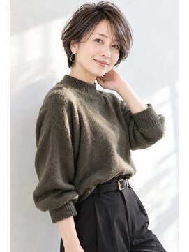 アッシュ 学芸大学店(Ash) ショートボブ/大人女性/グレージュ/髪質改善カラー/白髪ぼかし